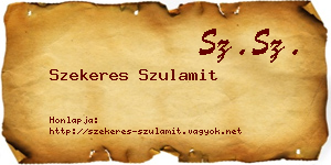 Szekeres Szulamit névjegykártya